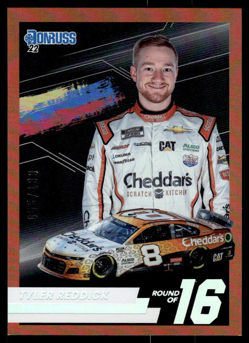 Tyler Reddick 2022 Panini Donruss Racing Holo Round of 16  Front of Card