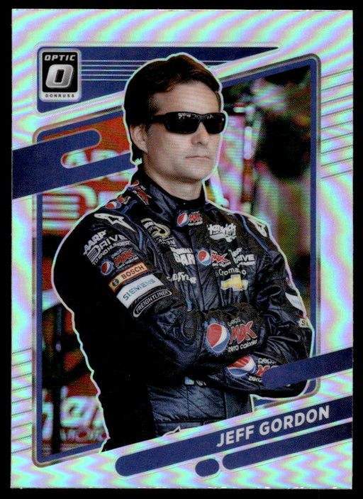 Jeff Gordon 2022 Panini Donruss Racing Optic Holo Front of Card