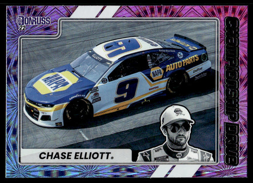 Chase Elliott 2022 Panini Donruss Racing Championship Drive Front of Card