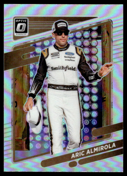 Aric Almirola 2022 Panini Donruss Racing Optic Holo Front of Card