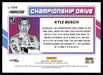 Kyle Busch 2022 Panini Donruss Racing Championship Drive Back of Card