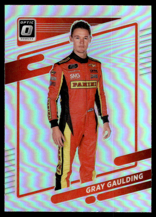 Gray Gaulding 2022 Panini Donruss Racing Optic Holo Front of Card