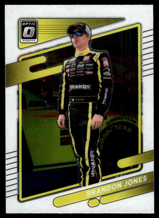 Brandon Jones 2022 Panini Donruss Racing Optic Front of Card