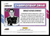 Brad Keselowski 2022 Panini Donruss Racing Championship Drive Back of Card