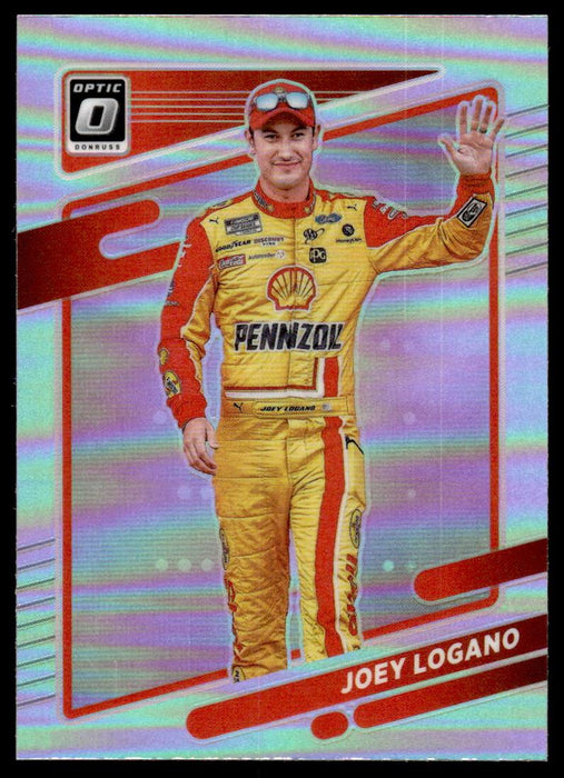 Joey Logano 2022 Panini Donruss Racing Optic Holo Front of Card