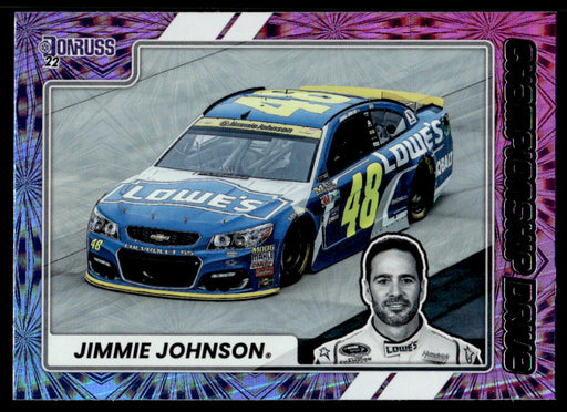 Jimmie Johnson 2022 Panini Donruss Racing Championship Drive Front of Card