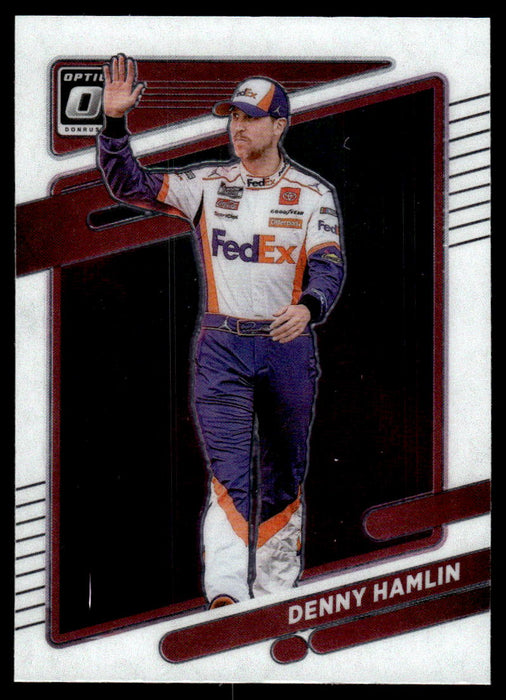 Denny Hamlin 2022 Panini Donruss Racing Optic Front of Card