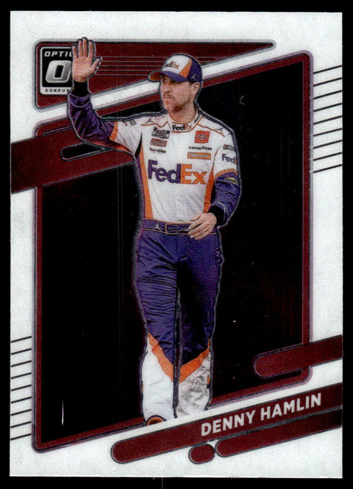 Denny Hamlin 2022 Panini Donruss Racing Optic Front of Card