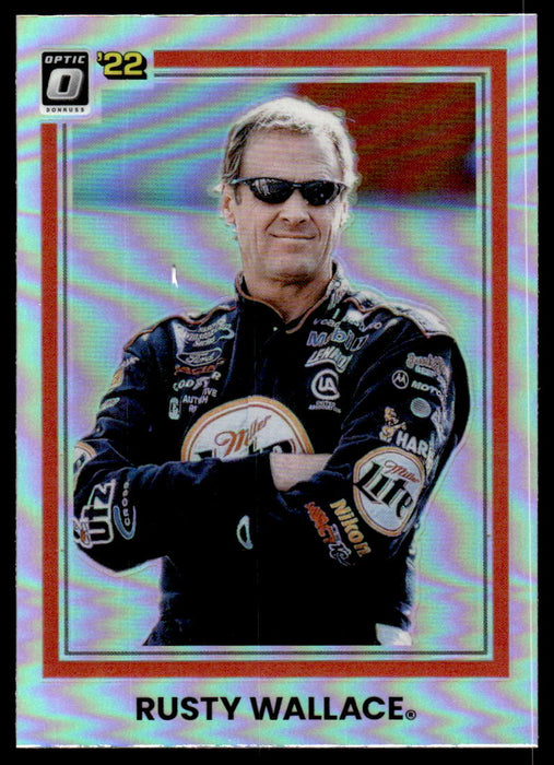 Rusty Wallace 2022 Panini Donruss Racing Optic Holo Retro 1981 Front of Card