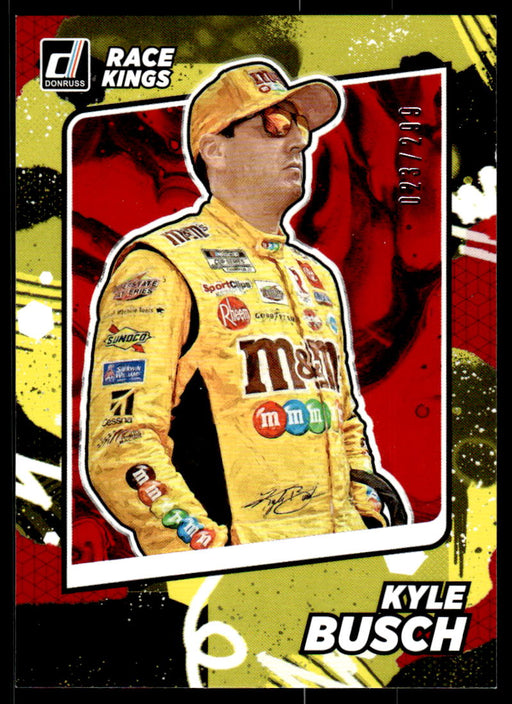 Kyle Busch 2022 Panini Donruss Racing Red Race Kings Front of Card