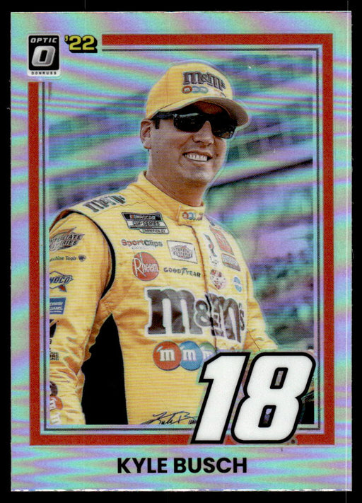 Kyle Busch 2022 Panini Donruss Racing Optic Holo Retro 1981 Front of Card