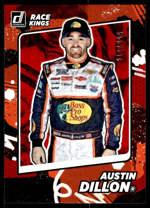 Austin Dillon 2022 Panini Donruss Racing Red Race Kings Front of Card