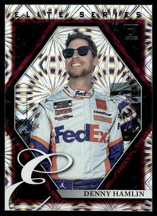 Denny Hamlin 2022 Panini Donruss Racing Elite Series Front of Card