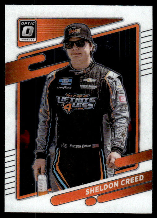 Sheldon Creed 2022 Panini Donruss Racing Optic Front of Card