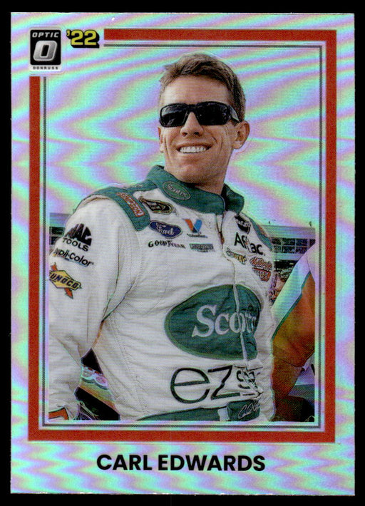 Carl Edwards 2022 Panini Donruss Racing Optic Holo Retro 1981 Front of Card