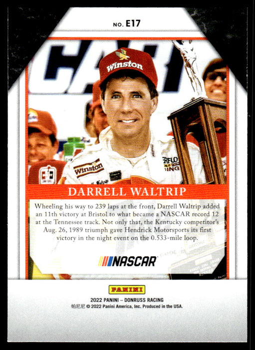 Darrell Waltrip 2022 Panini Donruss Racing Elite Series Back of Card