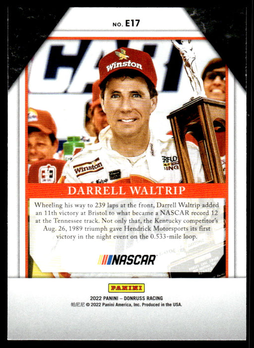 Darrell Waltrip 2022 Panini Donruss Racing Elite Series Back of Card