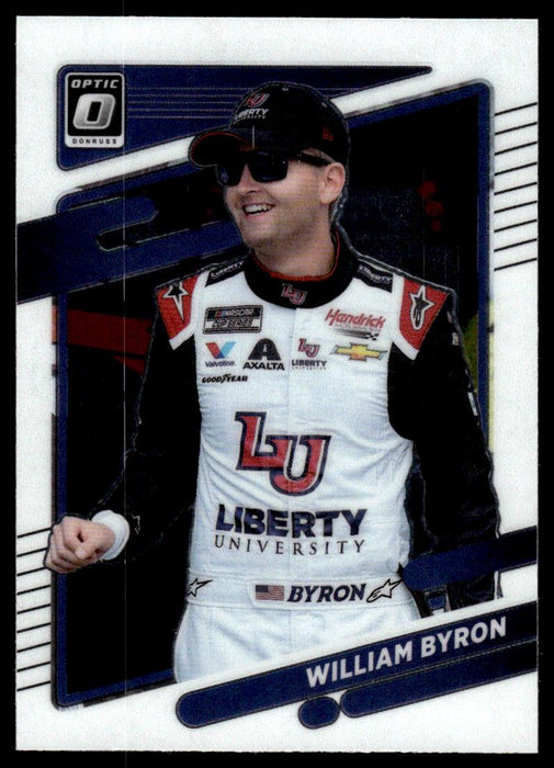 William Byron 2022 Panini Donruss Racing Optic Front of Card