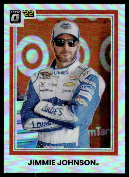 Jimmie Johnson 2022 Panini Donruss Racing Optic Holo Retro 1981 Front of Card