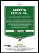 Martin Truex Jr. 2022 Panini Donruss Racing Optic Back of Card