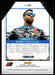 Bubba Wallace 2022 Panini Donruss Racing Elite Series Back of Card