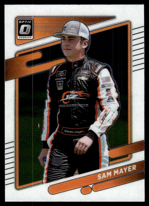 Sam Mayer 2022 Panini Donruss Racing Optic Front of Card