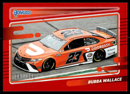 Bubba Wallace 2022 Panini Donruss Racing Red Front of Card