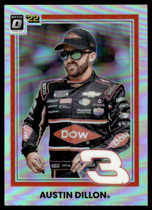 Austin Dillon 2022 Panini Donruss Racing Optic Holo Retro 1981 Front of Card