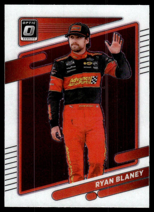 Ryan Blaney 2022 Panini Donruss Racing Optic Front of Card