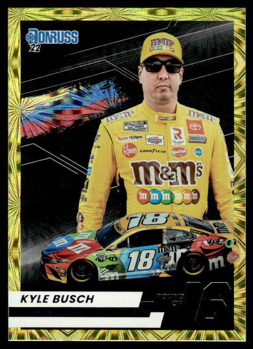 Kyle Busch 2022 Panini Donruss Racing Round of 19 Front of Card