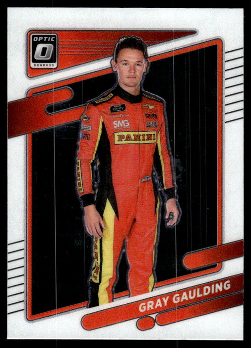 Gray Gaulding 2022 Panini Donruss Racing Optic Front of Card