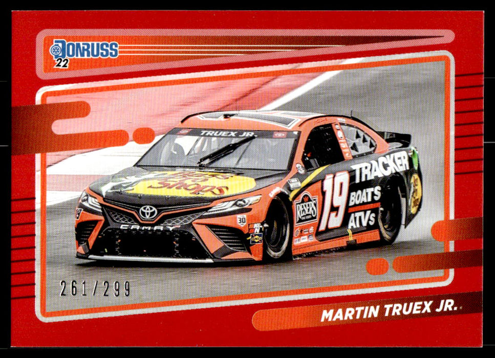 Martin Truex Jr. 2022 Panini Donruss Racing Red Front of Card