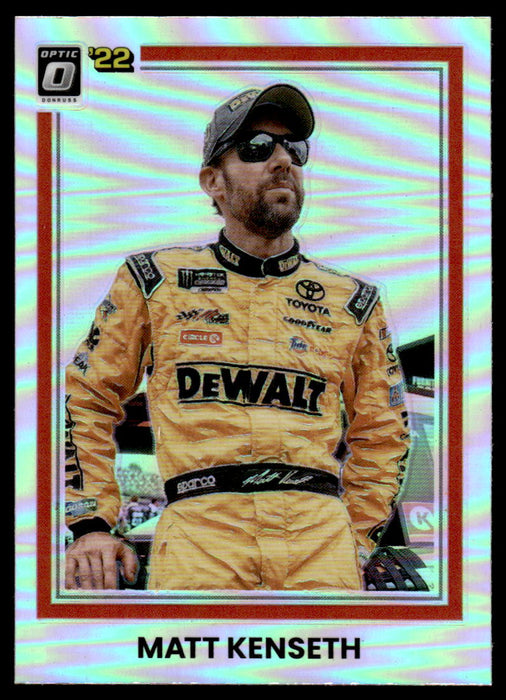 Matt Kenseth 2022 Panini Donruss Racing Optic Holo Retro 1981 Front of Card