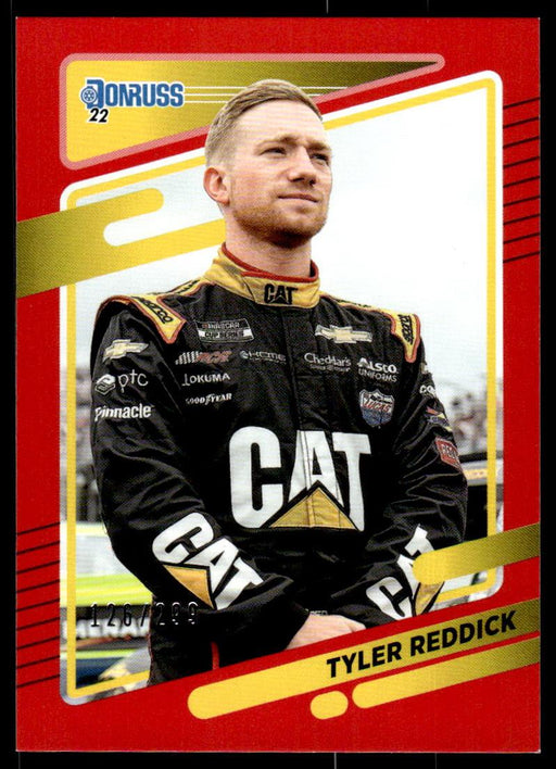 Tyler Reddick 2022 Panini Donruss Racing Red Front of Card