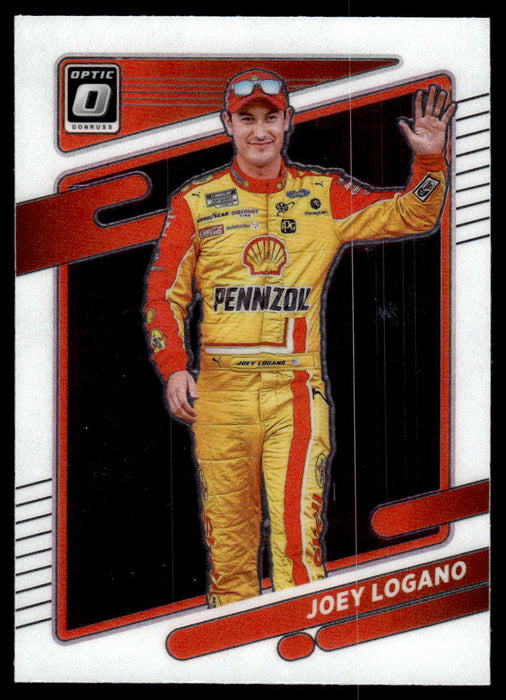 Joey Logano 2022 Panini Donruss Racing Optic Front of Card