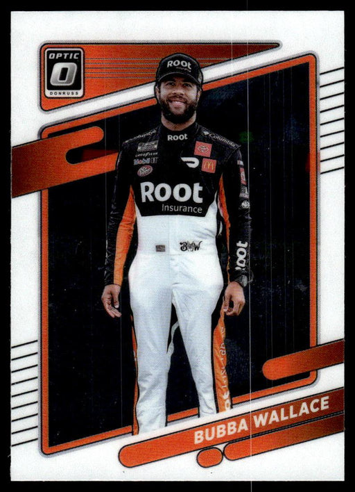 Bubba Wallace 2022 Panini Donruss Racing Optic Front of Card