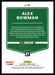 Alex Bowman 2022 Panini Donruss Racing Optic Back of Card
