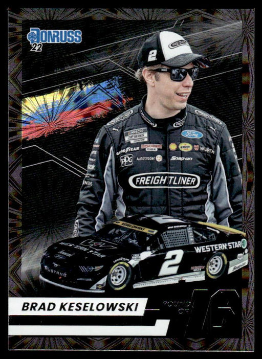 Brad Keselowski 2022 Panini Donruss Racing Round of 25 Front of Card