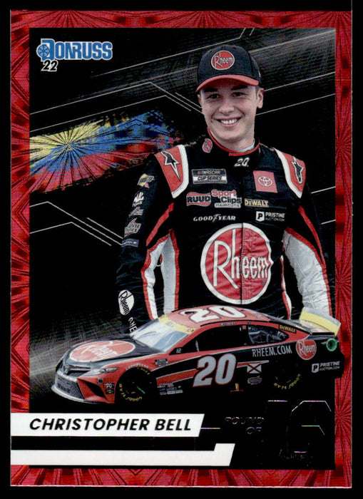 Christopher Bell 2022 Panini Donruss Racing Round of 28 Front of Card