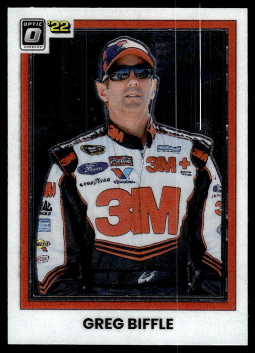 Greg Biffle 2022 Panini Donruss Racing Optic Retro 1981 Front of Card