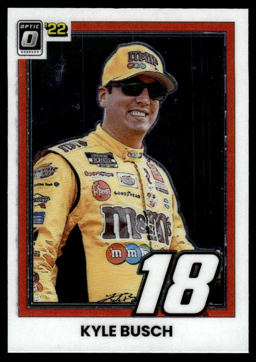 Kyle Busch 2022 Panini Donruss Racing Optic Retro 1981 Front of Card