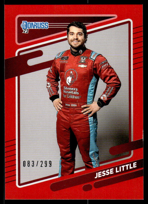 Jesse Little 2022 Panini Donruss Racing Red Front of Card