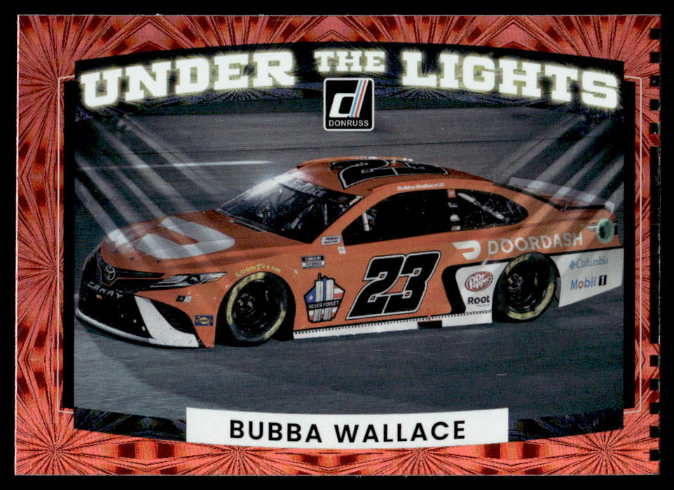 Bubba Wallace 2022 Panini Donruss Racing Under the Lights Front of Card