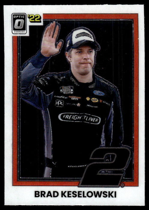 Brad Keselowski 2022 Panini Donruss Racing Optic Retro 1981 Front of Card