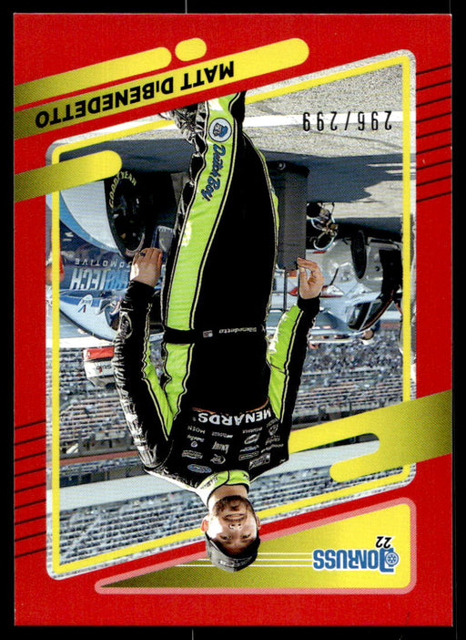 Matt DiBenedetto 2022 Panini Donruss Racing Red Front of Card