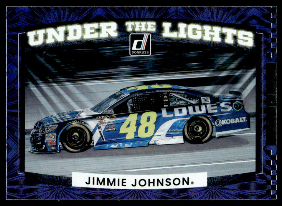 Jimmie Johnson 2022 Panini Donruss Racing Under the Lights Front of Card