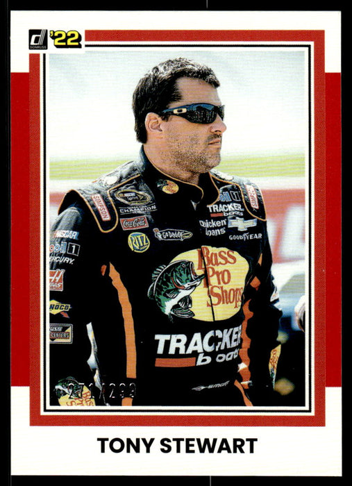 Tony Stewart 2022 Panini Donruss Racing Red Retro 1981 Front of Card