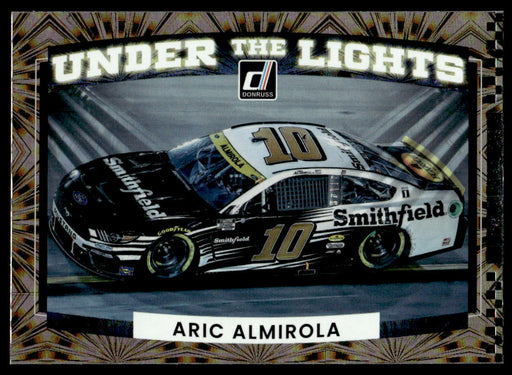 Aric Almirola 2022 Panini Donruss Racing Under the Lights Front of Card