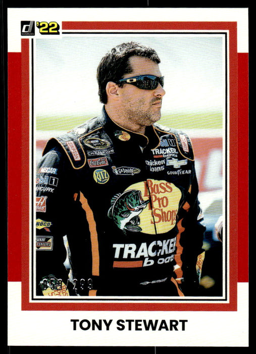 Tony Stewart 2022 Panini Donruss Racing Red Retro 1981 Front of Card