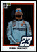 Bubba Wallace 2022 Panini Donruss Racing Optic Retro 1981 Front of Card